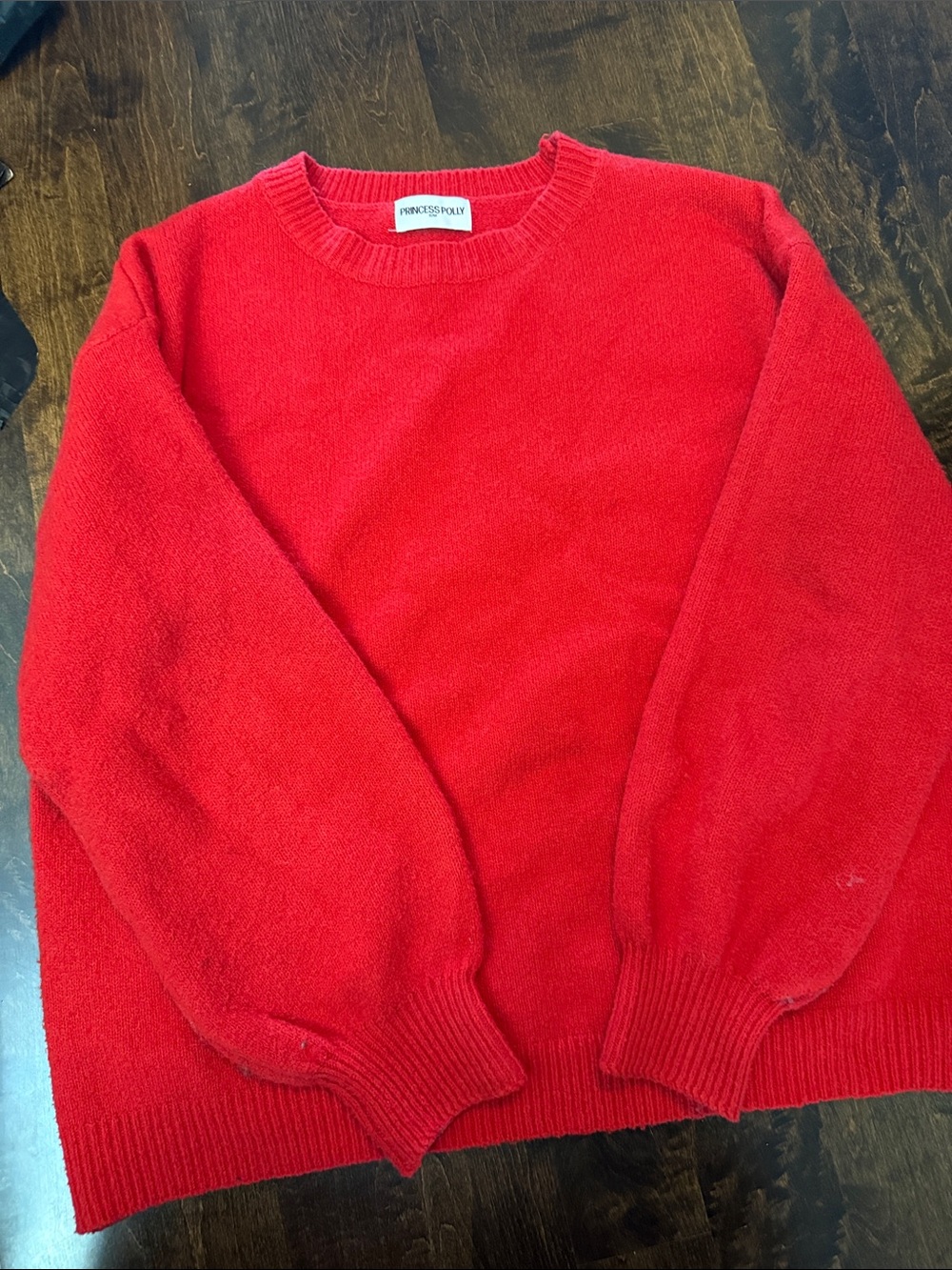 Princess Polly Crewneck Sweater in Bright Red